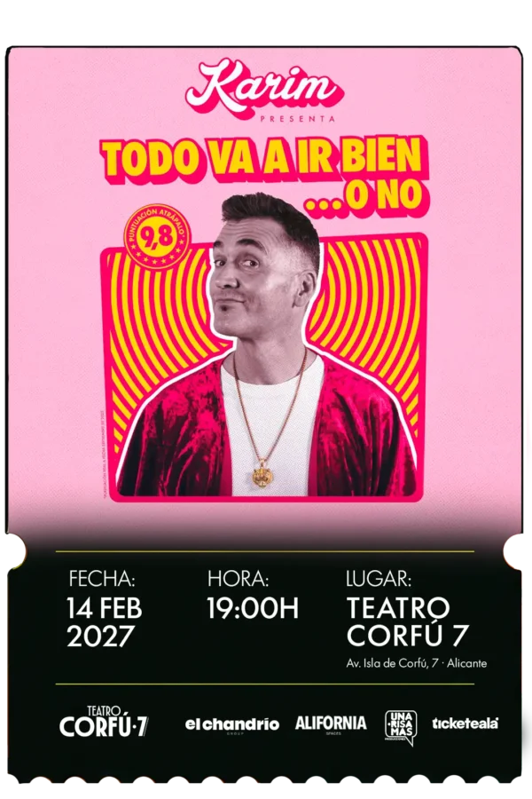 Todo va a ir bien... o no - Karim · 14 feb 2027 · 19:00